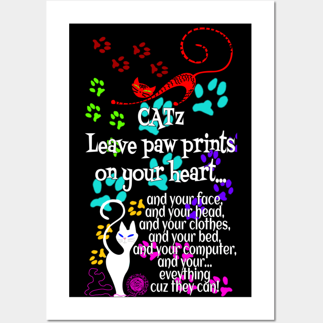 Paw prints Wall Art by Wicked9mm